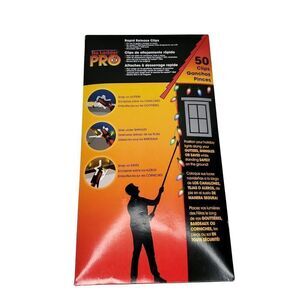 NEW No Ladder Pro Rapid Release Clips Out Door Christmas Holiday Light Clips 100